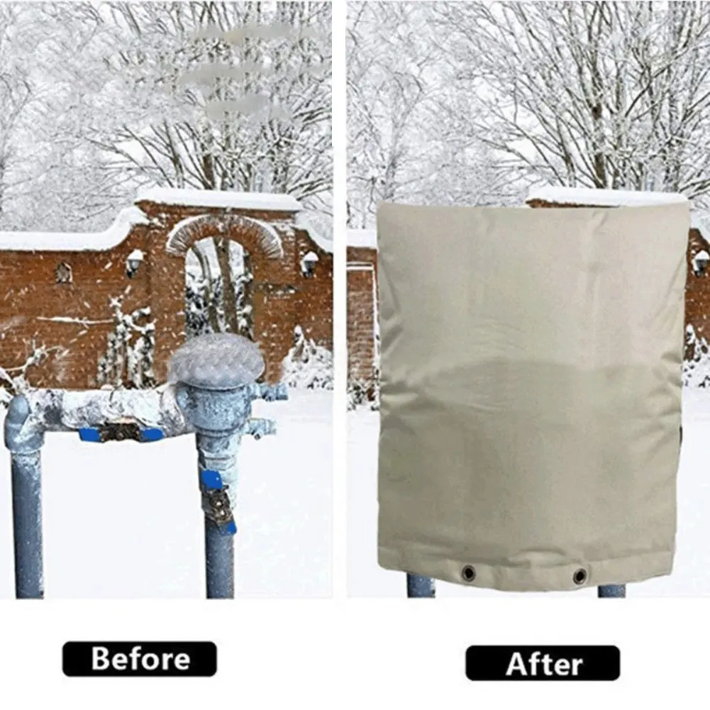 1pc Faucet Freezing Cover Backflow Preventer Insulation Cover Pipe Insulation Covers For Irrigation Pump Home Spare Parts