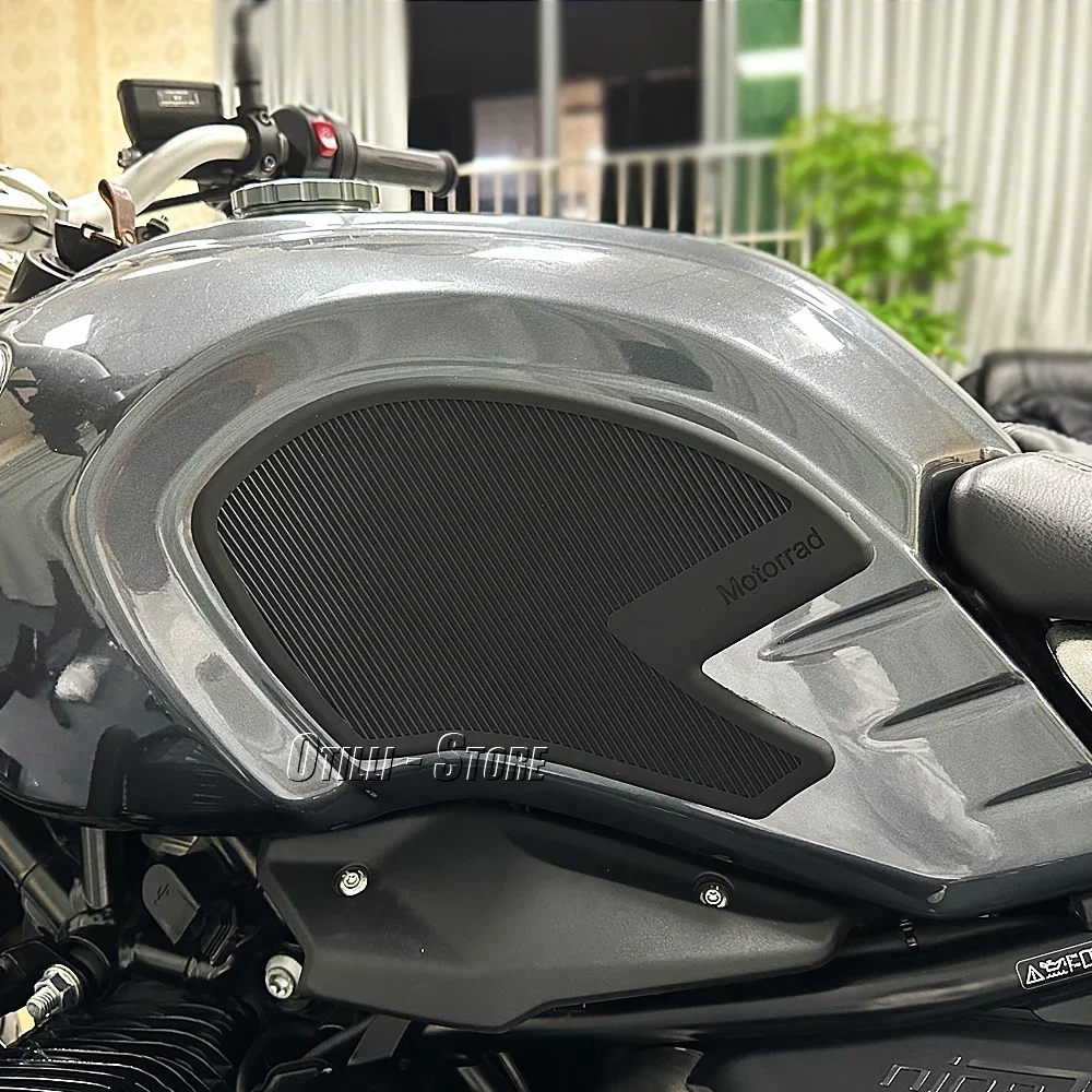 Acessórios para motocicleta, almofadas laterais antiderrapantes para tanque de combustível, adesivos à prova d'água para bmw rninet racer r net ninet r nove t