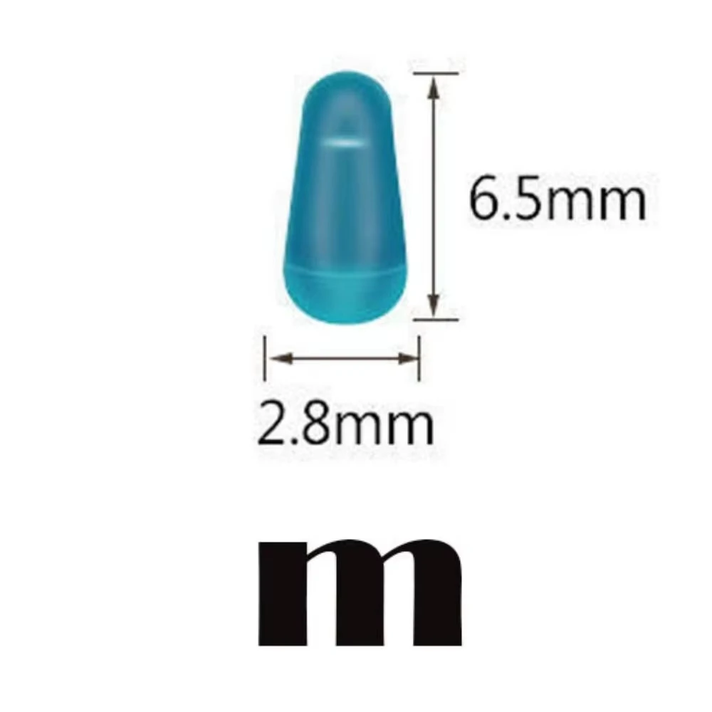 SHIQIAN 100Pcs/lot High Quality Rubber Space Beans Sea Carp Fly Fishing Blue Rubber Oval Stopper Fishing Float Fishing Bobber image 2