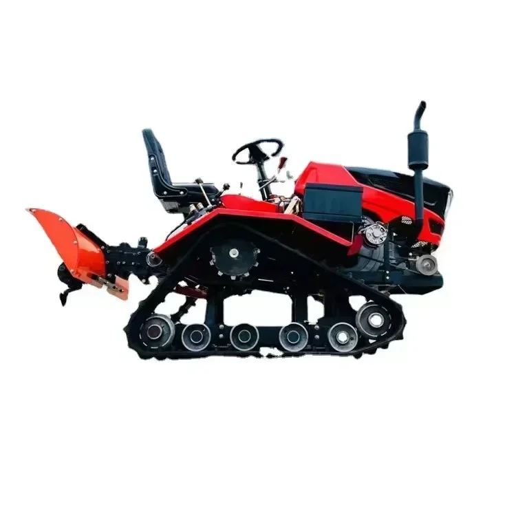 25HP 35HP 50HP risaia e trattore agricolo a terra asciutta con caricatore frontale Mini trattore cingolato trattori agricoli motocoltivatore