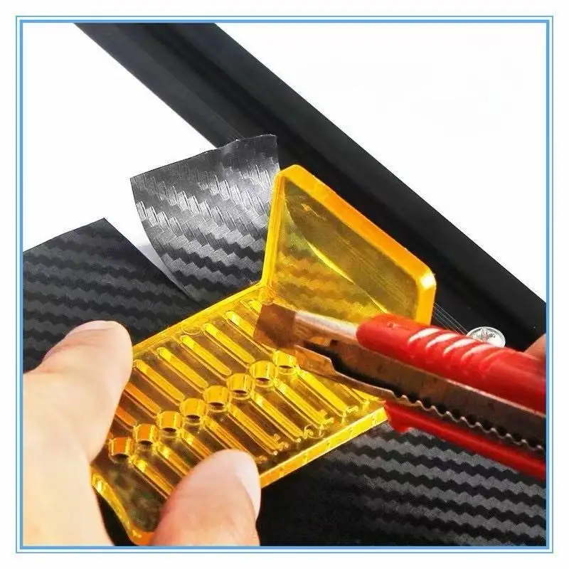 Plastic Cut Aid Tool for Car Vinyl Wrapping Squeegee Sticker Decal Film Mark Scraper Window Tint Sign Making with Angles 140° 90