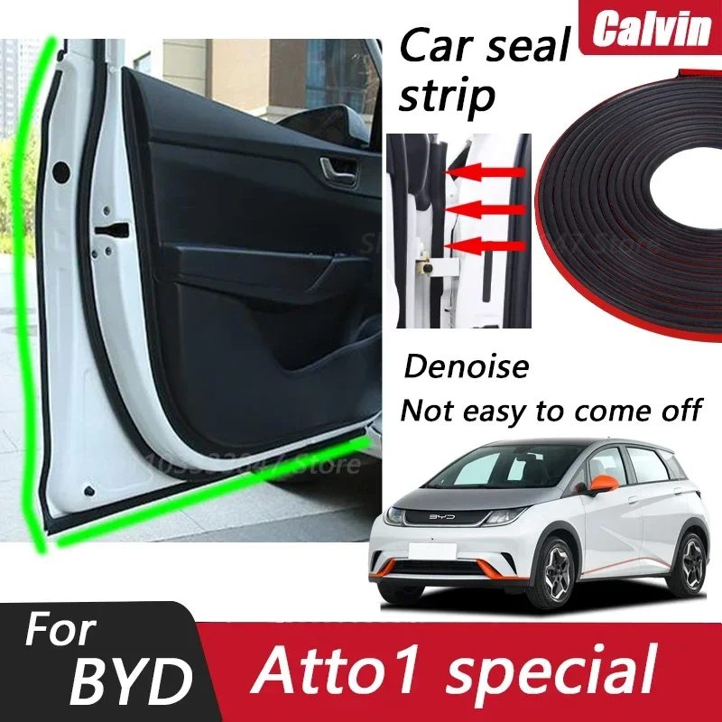 

Для Byd dolphin atto 1, уплотнительная лента для автомобиля, звукоизоляция двигателя, пылезащитная резиновая лента, аксессуары для интерьера от пыли и шума