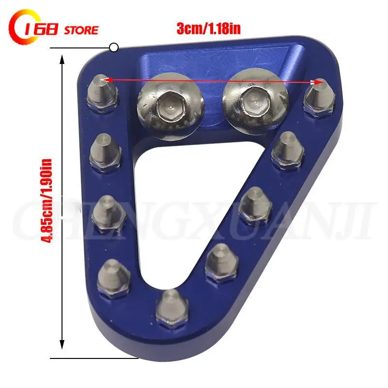 Motorcycle Rear Brake Pedal Step Tip Plate For  XC XCF XCW XCFW SX SXF EXC EXCF TPi SIX DAYS 125 150 250 300 350 450 500 CNC image 3