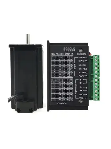 YunDuan CNC 조각 밀링 기계용 Nema23 키트, 스텝퍼 모터 드라이버 전원 공급 장치, 마하 3 키트, 1.2Nm, 2Nm, 3NM, 2 상, 57mm