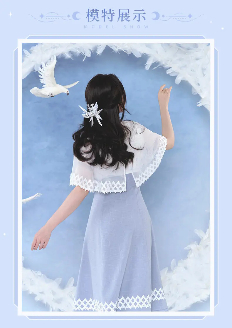 Authentic New Pre‑sale Genshin Impact Columbina Impression Series Cute Wing Hair Claw Exquisite Hair Accessory Collectible Gift