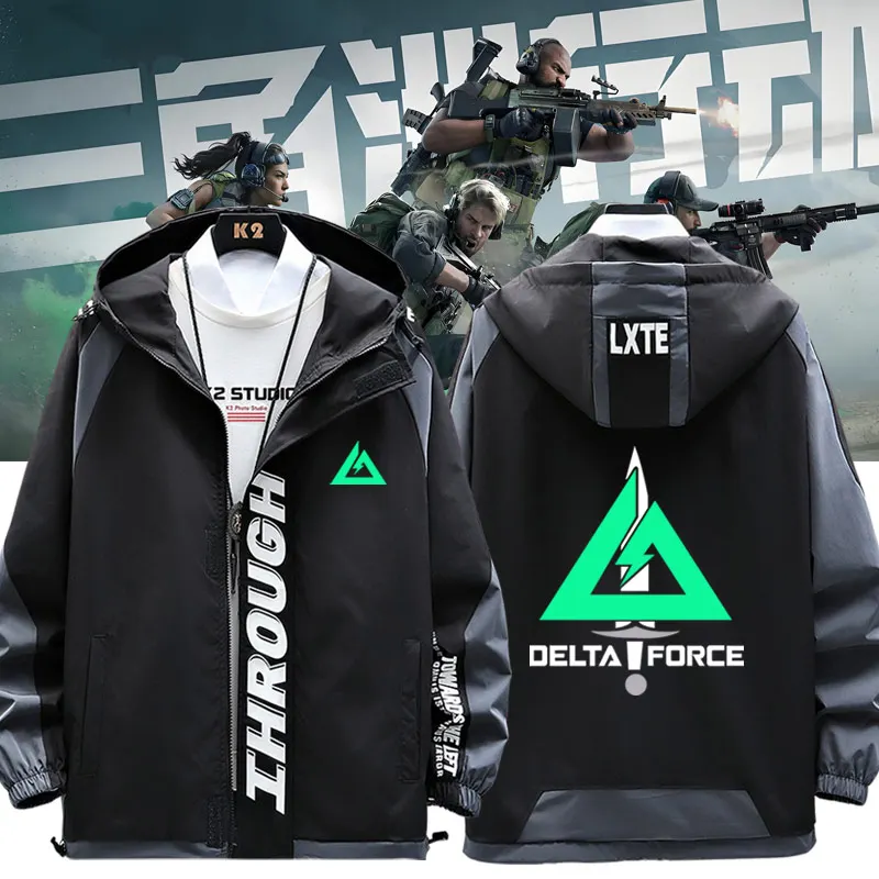 

Tactical Jaet Hooded Outerwear Polyester Youth Faion Spring Autumn Casual irt for Teens And Young Adults