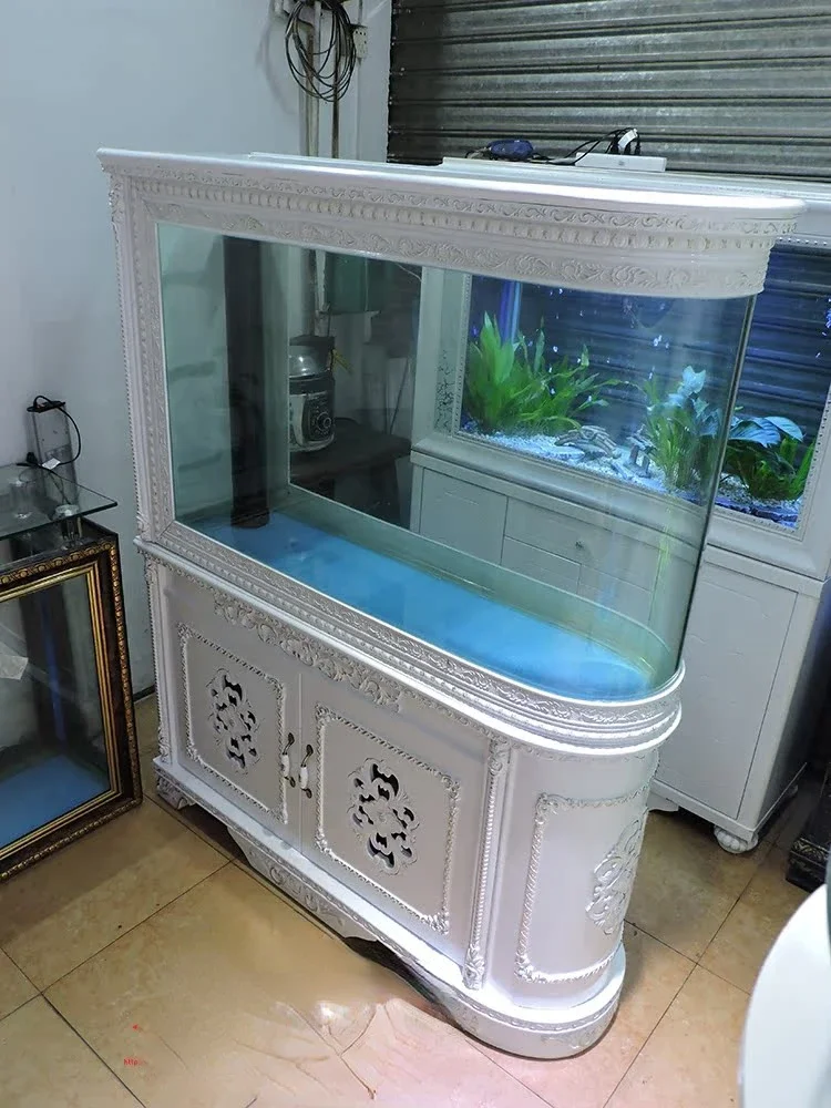 Fish Tank Aquarium European Style 1.26 M/1.5 M Screen Change Water Bottom Filter Ecological Dragon Fish Tank Aquarium