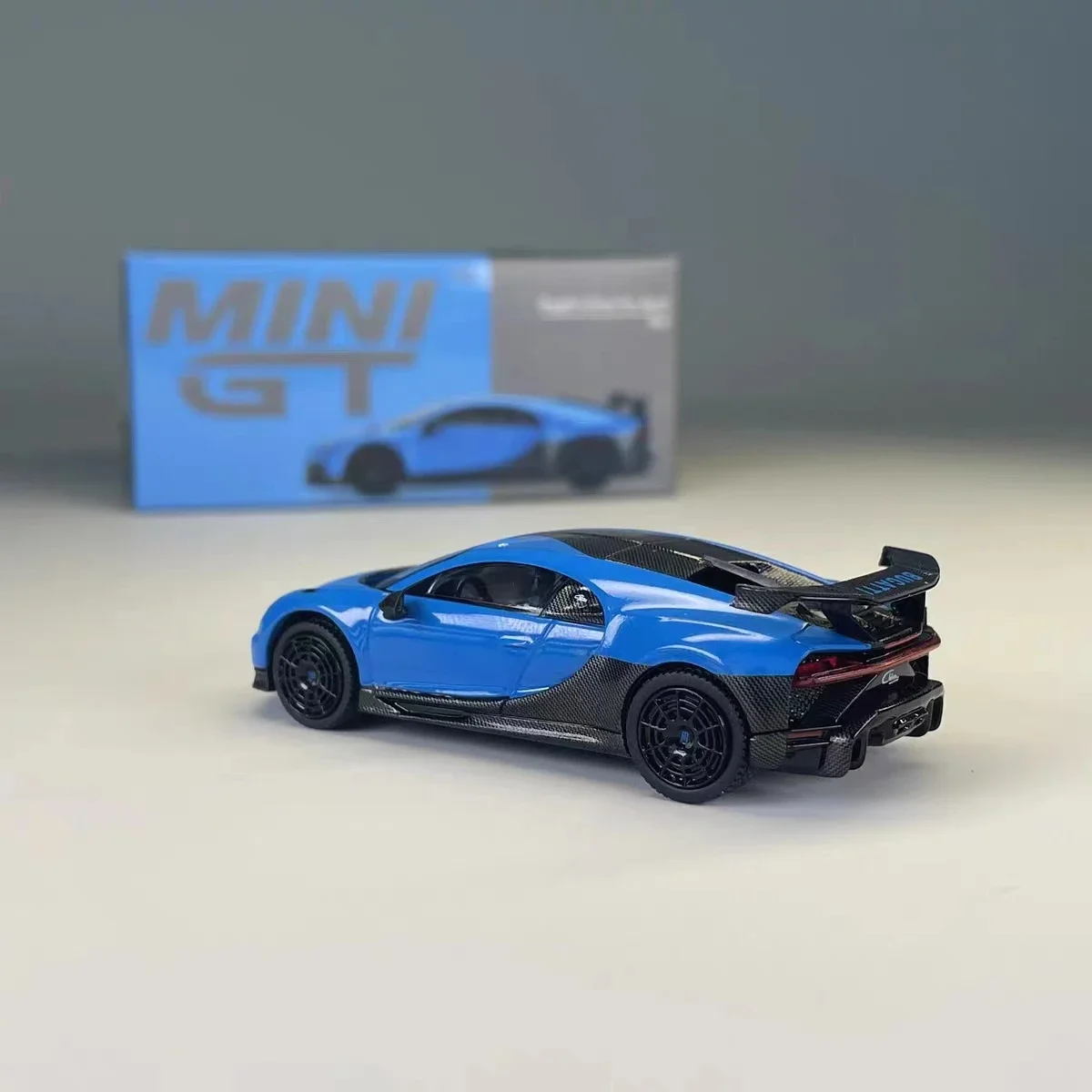 MINI GT 1:64 Model Car Chiron Pur Sport Alloy Die-Cast Super Running Car-Blue #379 LHD Display Gifts