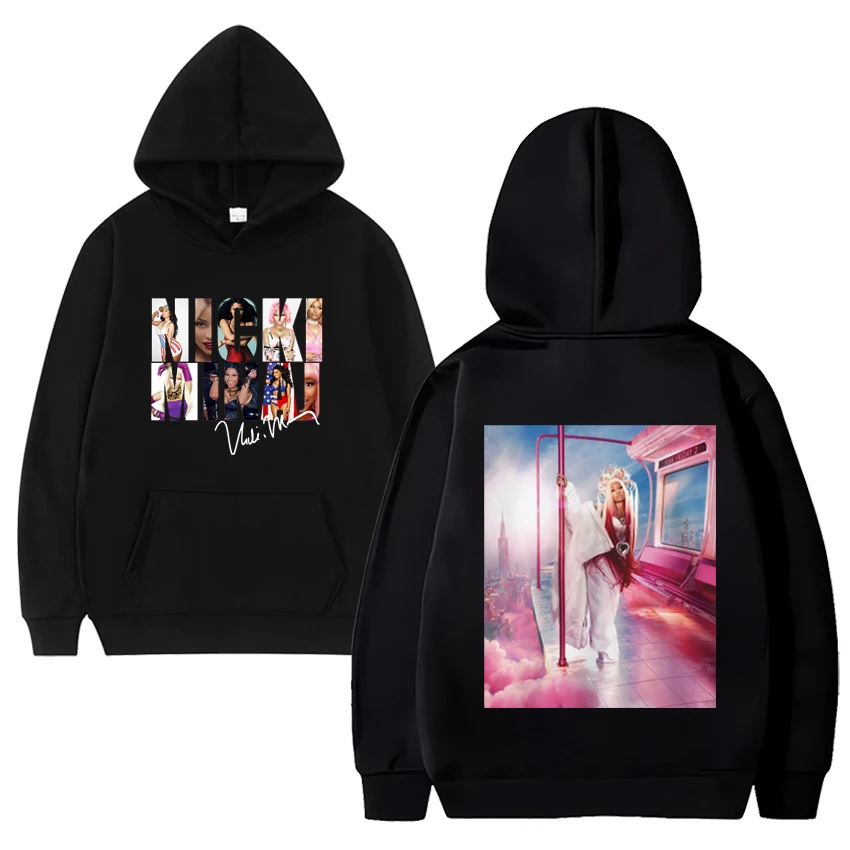 

Rapper Nicki Minaj Pink Friday Graphics print Hoodie Men Women Y2k Casual Loose Fleece Long sleeve Sweatshirt Unisex pullovers