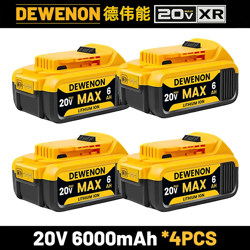 For original DeWalt 6Ah/5Ah/2Ah 20V battery replaceable DCB184 DCB200 DCF892 DCF845 DCF850 DCF911 DCD800 DCD805 Tools Battery