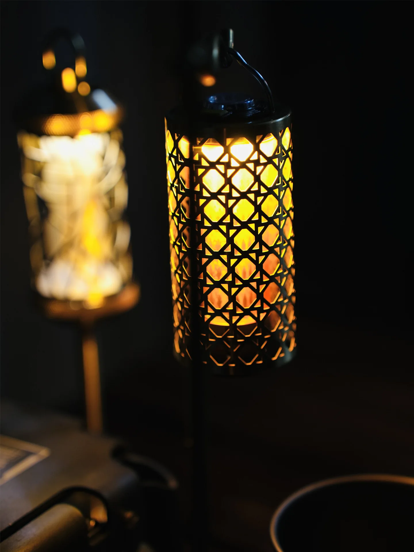 

Полый абажур для кемпинга на открытом воздухе, латунный бамбуковый узор, ультратонкий дизайн, совместим с лампами 38explore и GZ