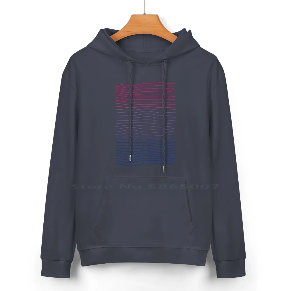 Bisexual Pride Pure Cotton Hoodie Sweater 24 Colors Diversity Rainbow Lgbtqa Lgbti Lesbian Bisexual Pride Queer Non Binary