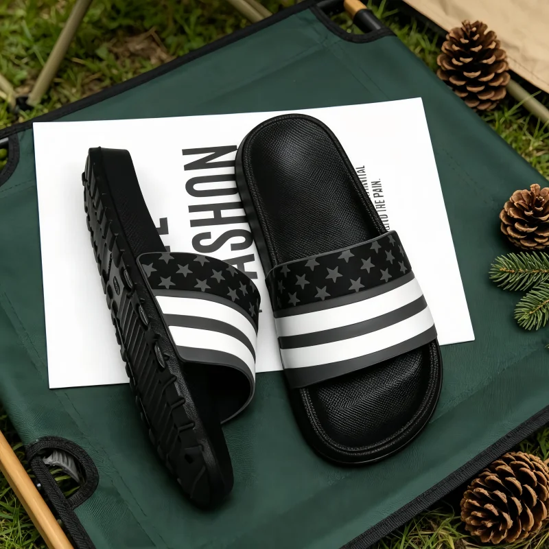 

Plus Size Men Indoor Home Slippers Male Soft Comfortable Bath Slipper Men's EVA Flat Thick Platform Outdoor Beach Sandals Summer