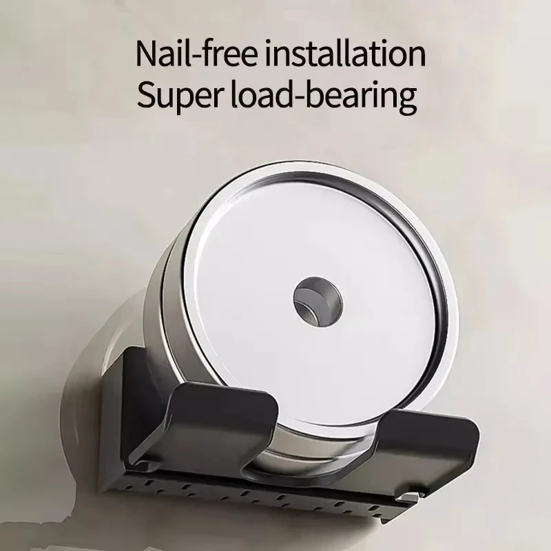 1PC Wall Mounted Bracket For Hair Dryer Hair Straightener Bracket Hair Dryer Storage Box Hair Dryer Bracket Storage Rack image 4