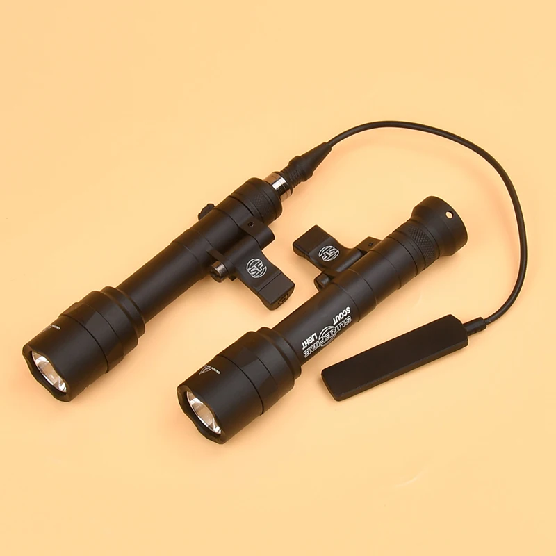 Tactical Surefir M640 Flashlight M640U Airsoft Scout Light LED 600Lumen Hunting Rifle Weapon Lights For 20mm Picatinny Rail