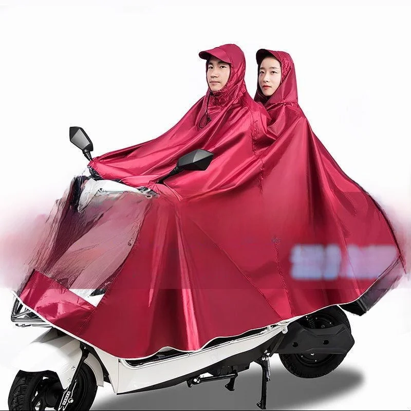 

Thickened Raincoat Motorcycle Riding Rainproof Full Body Covering Men's Style Double Person Vehicle Rain Sheet