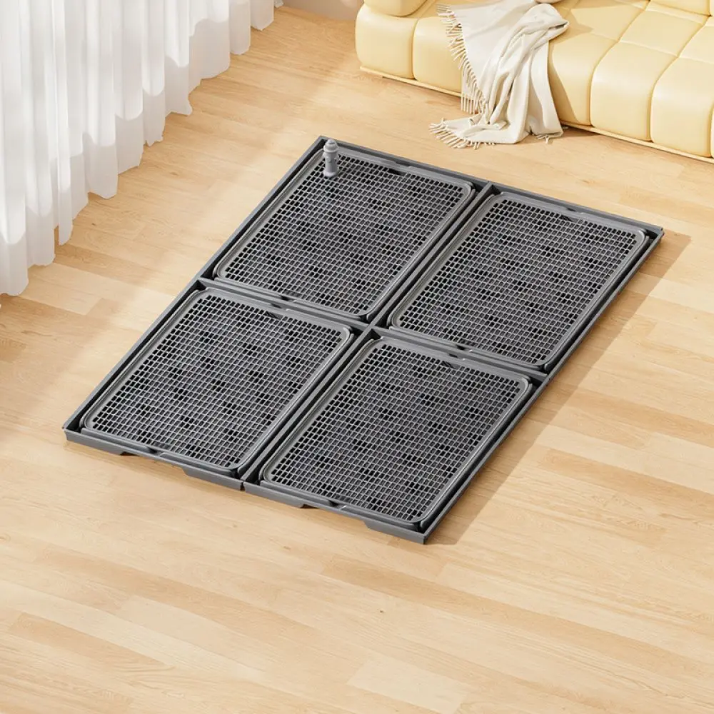 Portable Dog Potty Tray Modular Design Pee Urinal For Small Dogs Clean Pad System Easy To Wash Pet Waste Tools