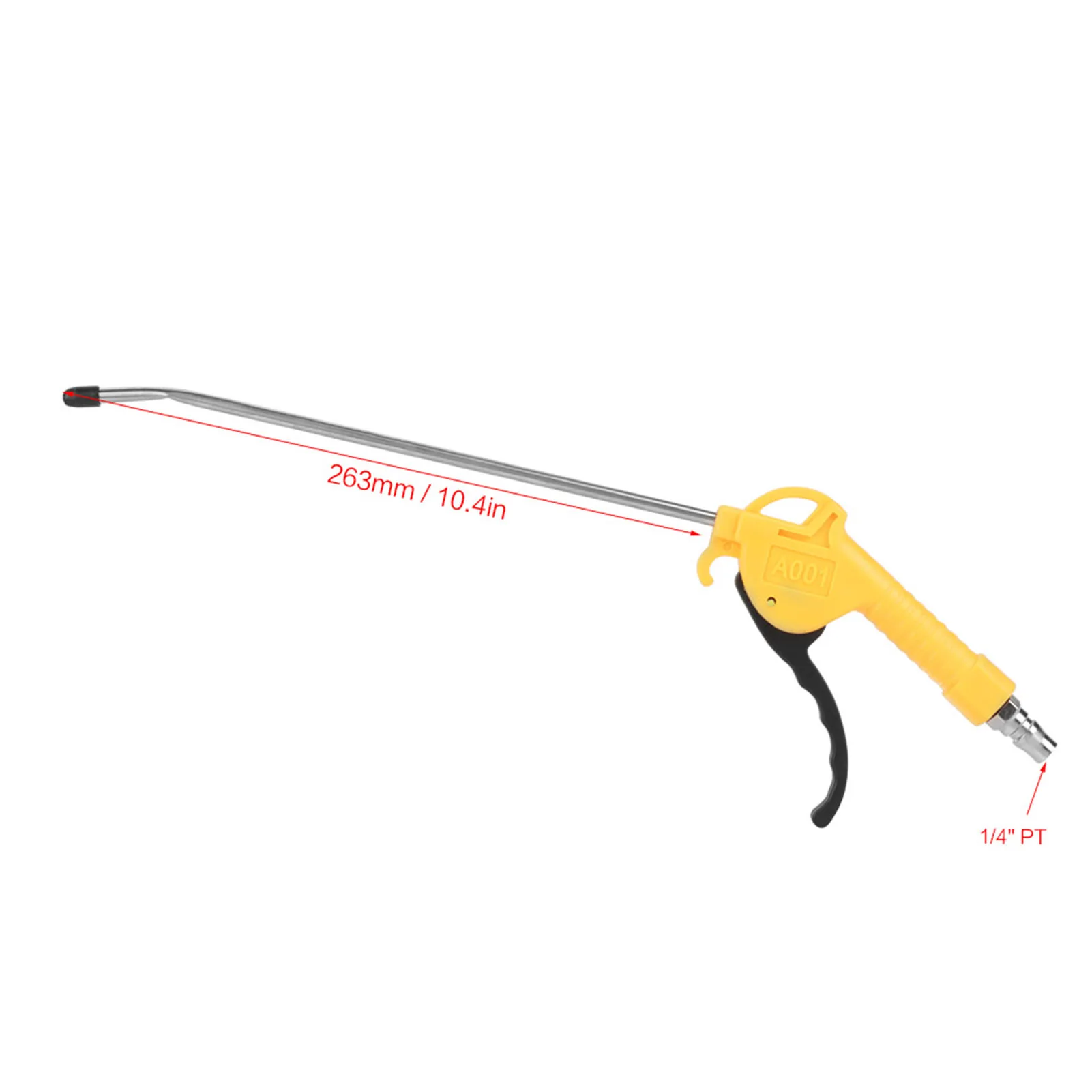 1Pcs Aluminium Alloy Pneumatic Dust Removing Gun Air Blow Accessory with a Joint