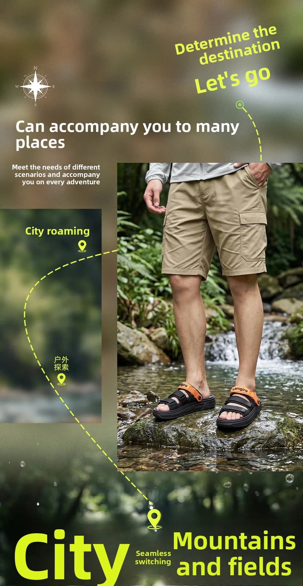 2026 Bequeme Herren-Sandalen Sommer Leichte Lässige Outdoor-Strand-Urlaubspantoffeln Modische Atmungsaktive Schuhe Größe 40-45 – Detail 3