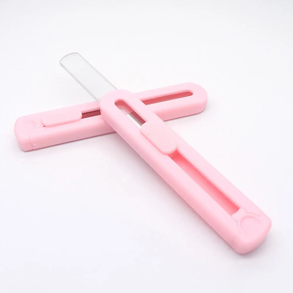

3Pcs Glass Nail Files Premium Sturdy Portable Nail Polishing Manicure Tools for Fingernail Care Salon Use Manicure Tools