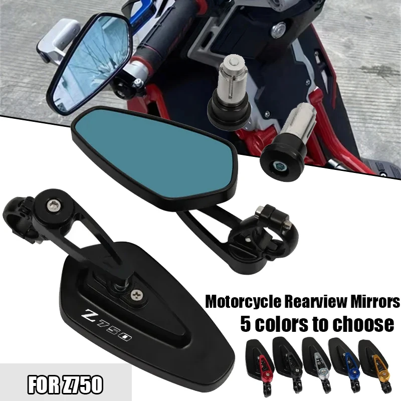 

For Z750 Z 750 7/8"22MM Motorcycle Mirror CNC Aluminum Handlebar End Rearview Mirrors