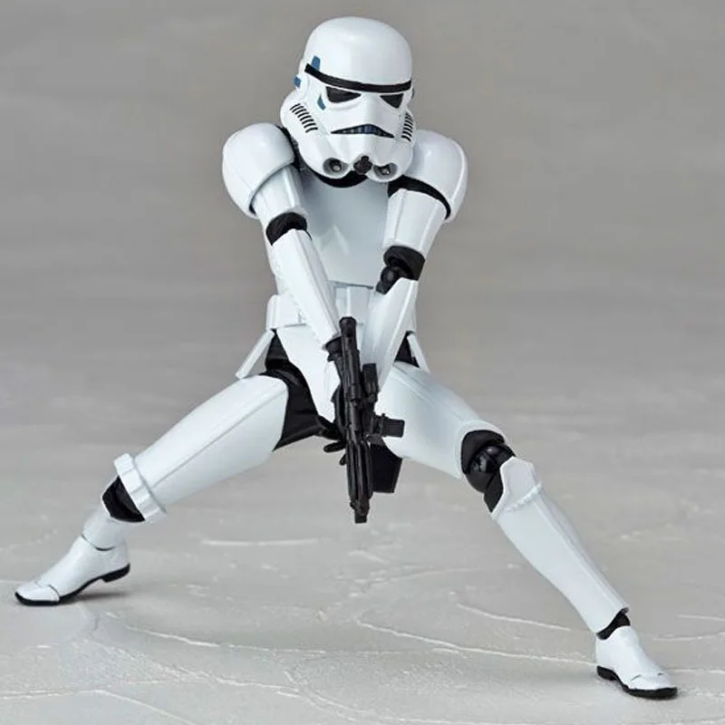 KAIYODO Original Model Star Wars REVOLTECH 002 STORMTROOPER Anime Figure Toys Collectible Model Ornaments Gifts for Boys