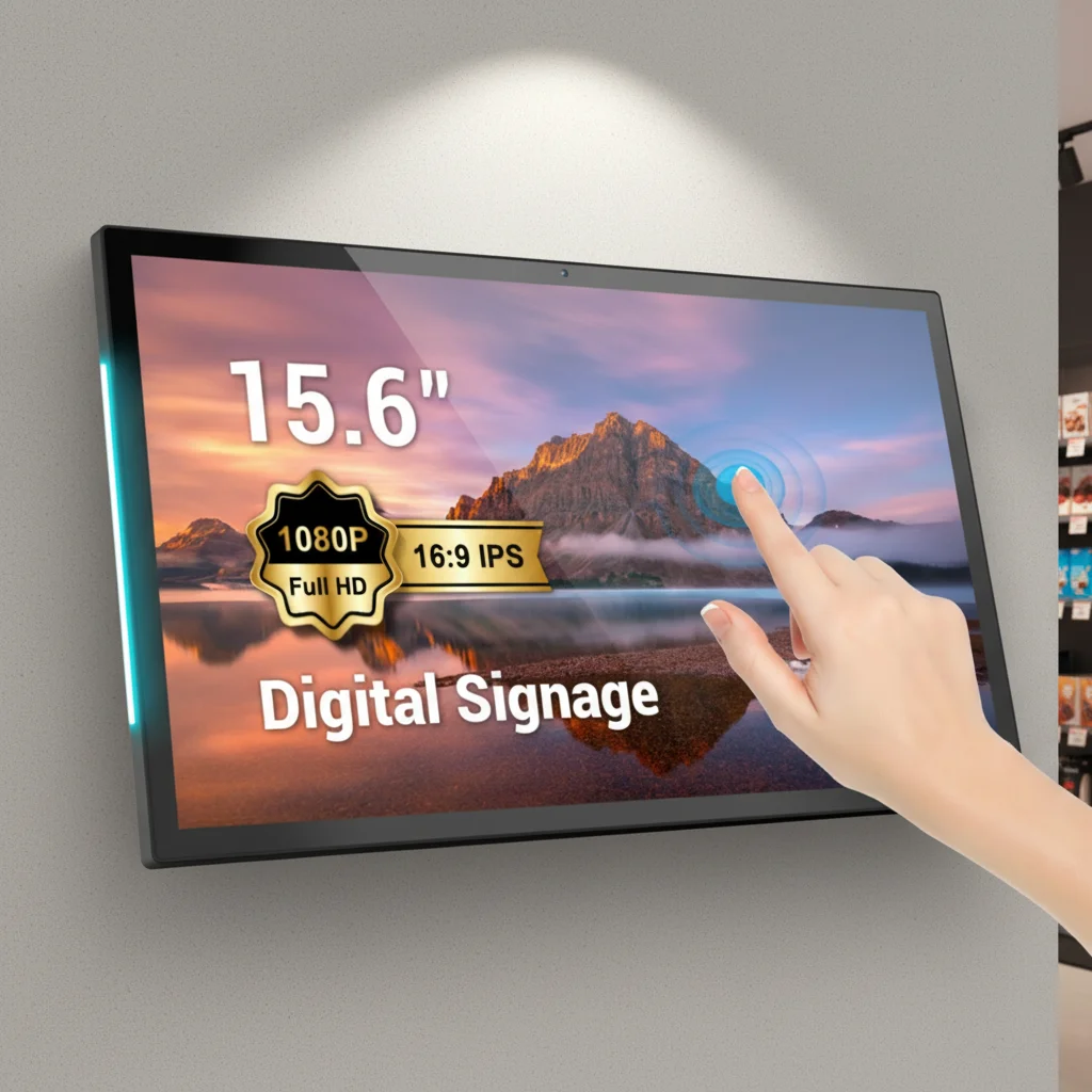 10.1 15.6 21.5 24 27 32 Inch Smart WiFi Digital Signage 2K Touch Screen Display 1080P Digital