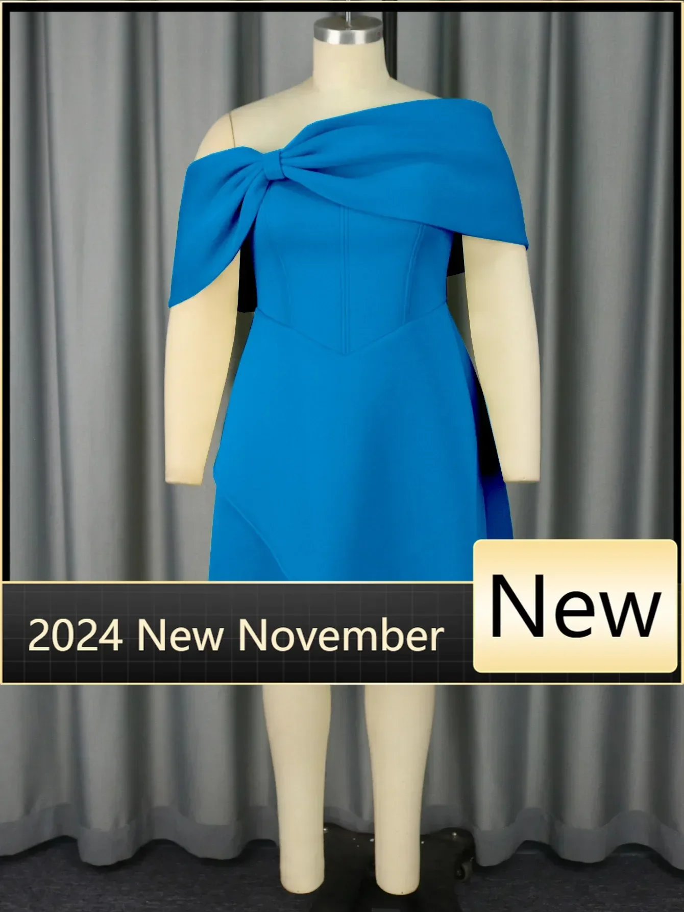 

Customized Women's S-4XL Size European and American Spring/Summer New Sexy One line Neck Casual Dress INS Party Fashion Dress Wo