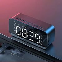5-in-1 FM Radio Alarm Clock Reminder LED Digital Display Small Digital Clock Bluetooth Sleep Timer Digital Table Calendar