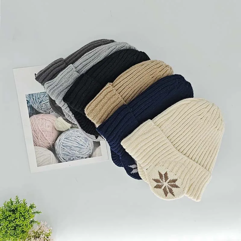 Hat Men Winter Outdoor Knitted Hat Padded And Thickened Winter Cycling Warm Ear Protection Over The Head Beanie Hot