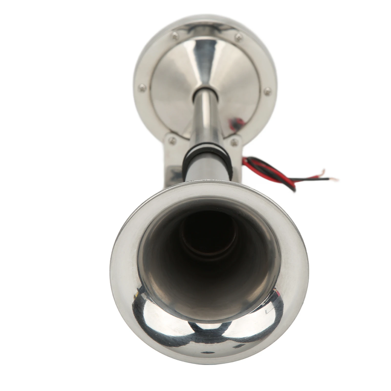 Loud Single Trumpet 328DB 12V 30W Stainless Steel Universal Air Horn for Boats RVs Yachts VXH1112MAR‑C