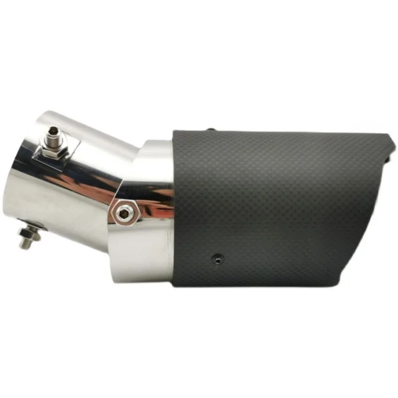 Adjustable radian, GM exhaust pipe, stainless steel carbon fiber tailpipe