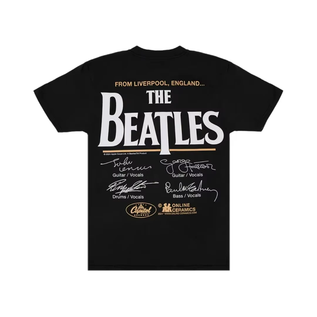 2026 The Beatles Rock retro Graphic T-shirt summer Fashion Sports Pure cotton Men's T-Shirt Men and women Streetwear Tee Y2k Top