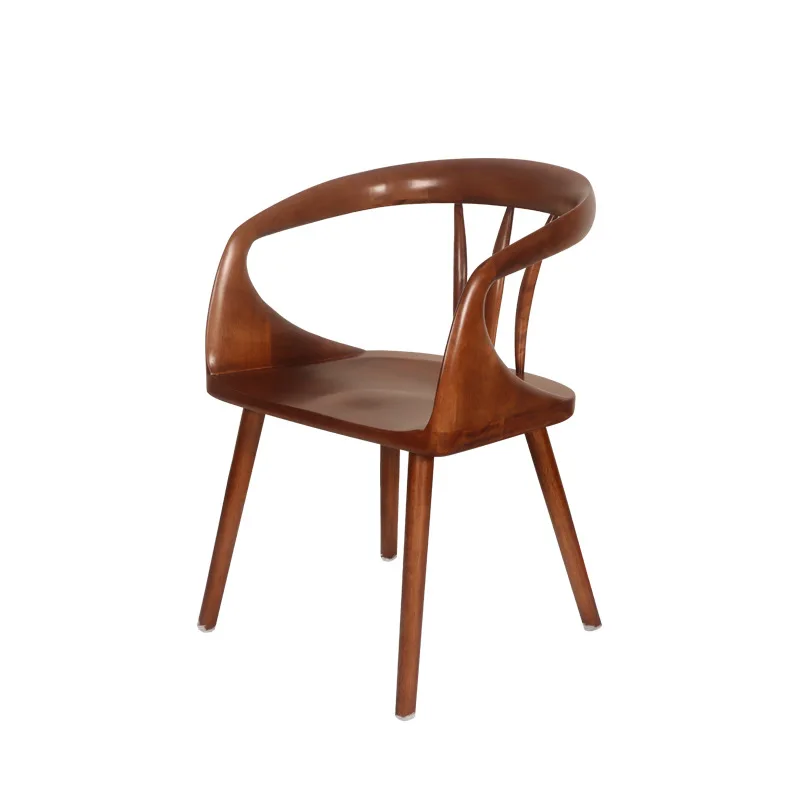 

Retro coffee chair, Nordic home armrest, back armchair