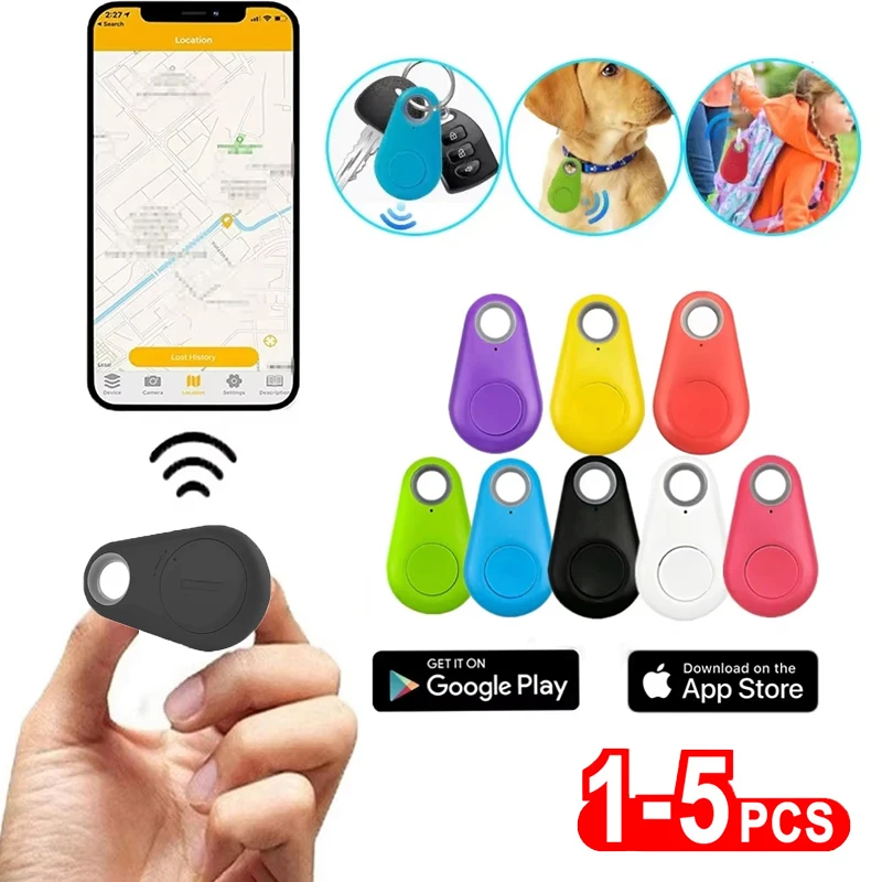 1-5 Stück Tracking für IOS Android Smart Finder Locator Zubehör Mini GPS Tracker Bluetooth 5.0 Anti-Verlust-Gerät Kinder Tasche Brieftasche
