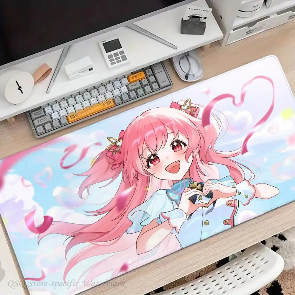 Momoi A-airi Anime Singer Mousepad Non-slip Suitable For Office Computers Laptops E-sports Game Desk Mats XXL Keyboard