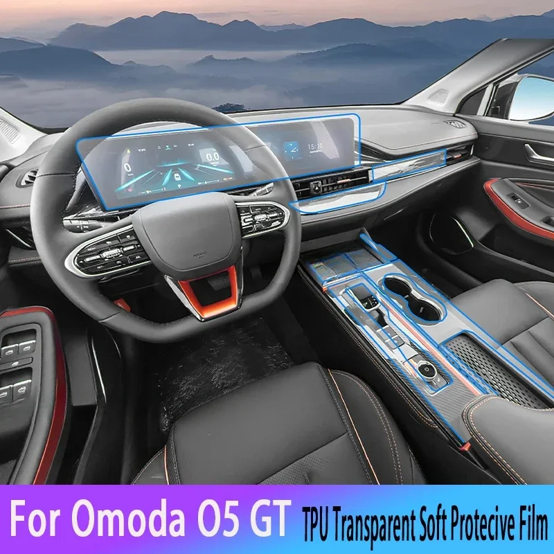 

For Omoda O5 GT 2024 Hybird Car GPS Navigation Film LCD Screen TPU Protective Protector Decoration Stickers