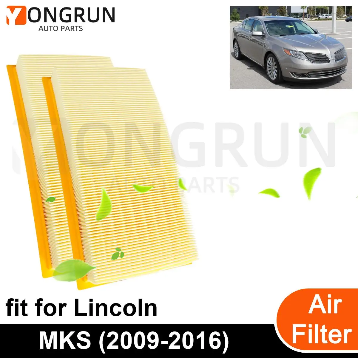 

Новые автомобильные фильтры двигателя, 2 шт., для модели 2009-2016 Lincoln MKS, автомобильные аксессуары OEM CA10242 7T4Z-9601-A