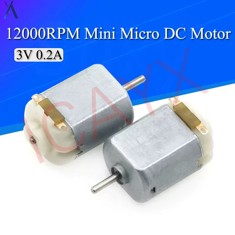 

5/20/50Pcs 3V 0.2A 12000RPM 65Gcm Mini Micro DC Motor for DIY Toys Hobbies Smart Car MOTOR For Arduino