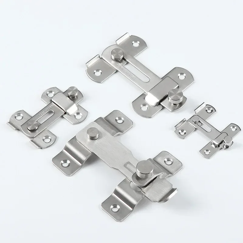 

Stainless steel Guard Latch Bolt With Screws Sliding Window Door Lock Handle Door Latch Home Safety Chain Door Home Hardware