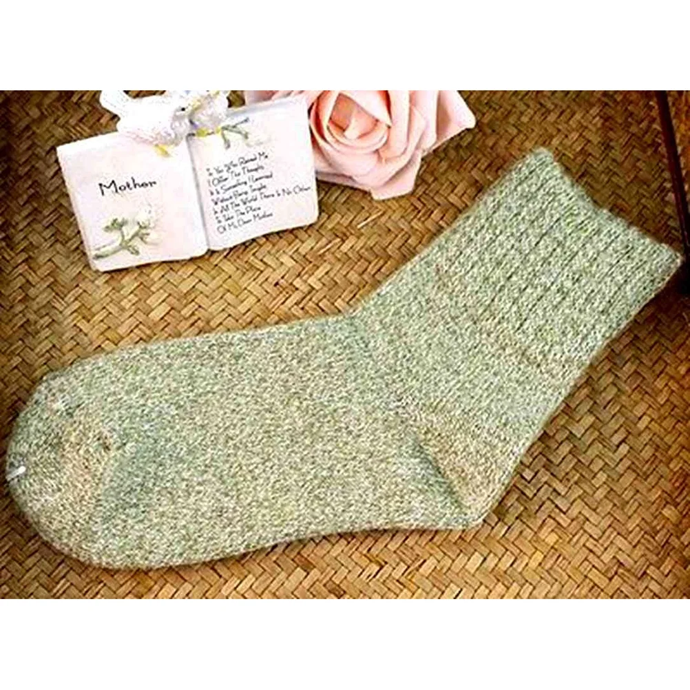 5 Pairs Man Socks Women's Funny Warm Toe Thermal Christmas Wool Cotton for Ordinary Woolen with Fingers