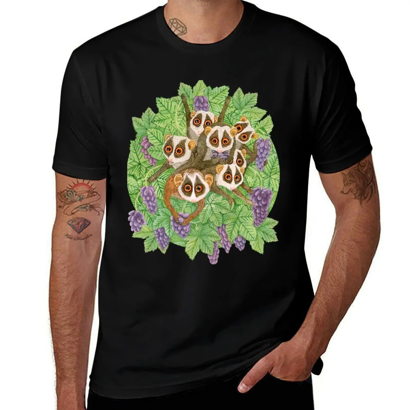 Monkey Loris Family T-Shirt Lightweight Sport Basic T-Shirt
