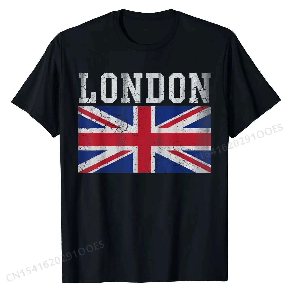 Vintage London England Union  T-Shirt Graphic Men T Shirts Fitness Tight Tops Shirt Cotton Cool