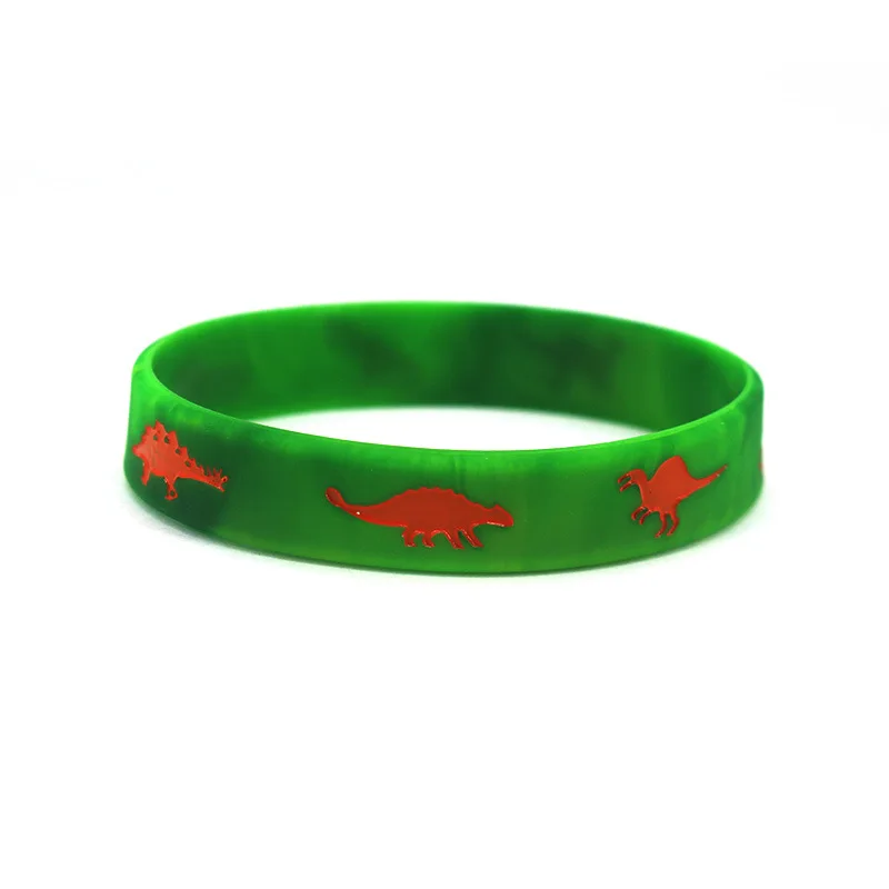 6/12/24/36 Stück Dinosaurier Silikonarmbänder Dinosaurier Armbänder Dinosaurier Welt Jurassic Partyzubehör für Dino Thema Geburtstag – Detail 3