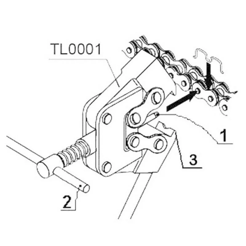 1x Motorfiets Scooter Chain Splitter Cutter Breaker Tool 415 420 428 520 525 530