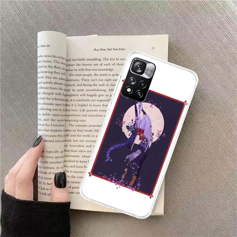 Genshin Impact Raiden Shogun hot Phone Case For Xiaomi Redmi Note 12 Plus 12S 10 11 Pro 4G 5G 9T 9S 8T 10S 11T 11S 11E 9 8 7 6 5