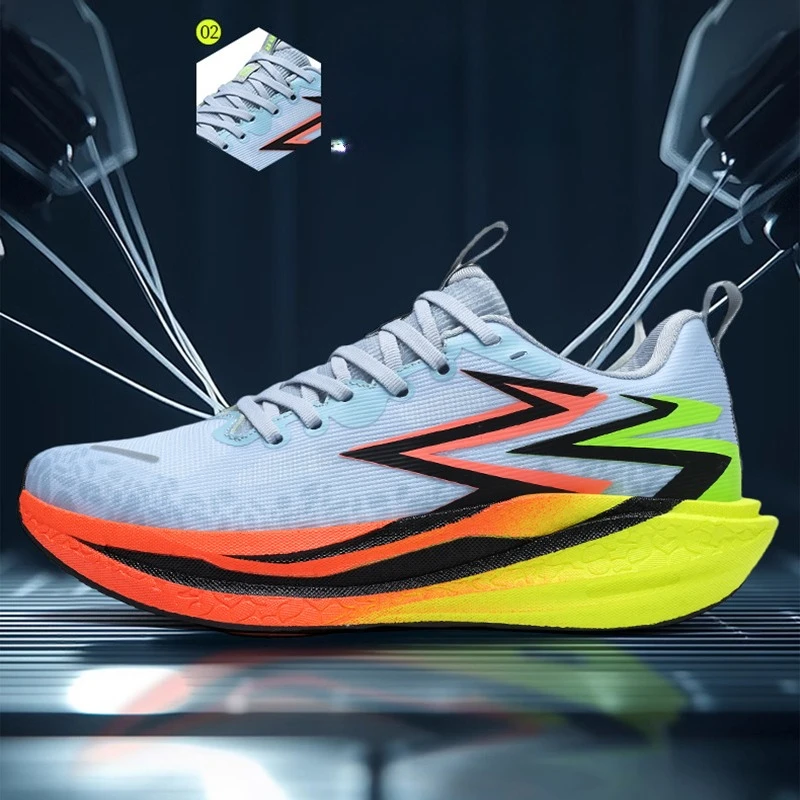 عالية الجودة ماراثون الرجال احذية الجري تنفس الطريق الركض المرأة أحذية رياضية لينة توسيد في الهواء الطلق عدم الانزلاق أحذية رياضية
