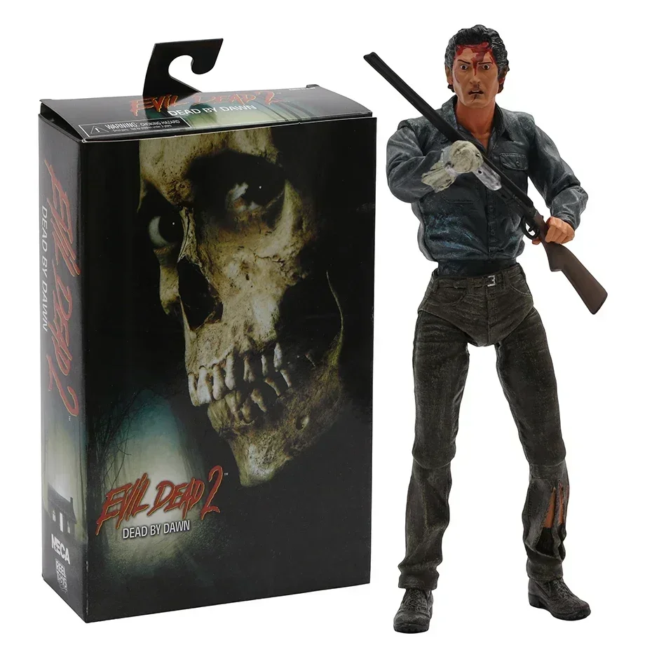 NECA Evil Dead 2 Dead By Dawn Ultimate Ash Action Figure Changeable Accessories PVC Model