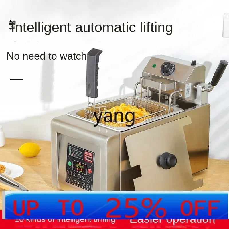 

CX автоматическая подъемная электрическая фритюрница, коммерческая интеллектуальная двухцилиндровая машина для измельчения картофеля фри и курицы