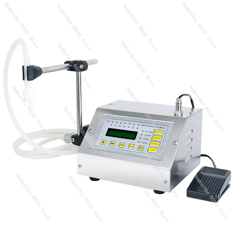 

Numerical control small liquid filling machine GFK-160A, fruit juice beverage purified water 3.5L filling machine